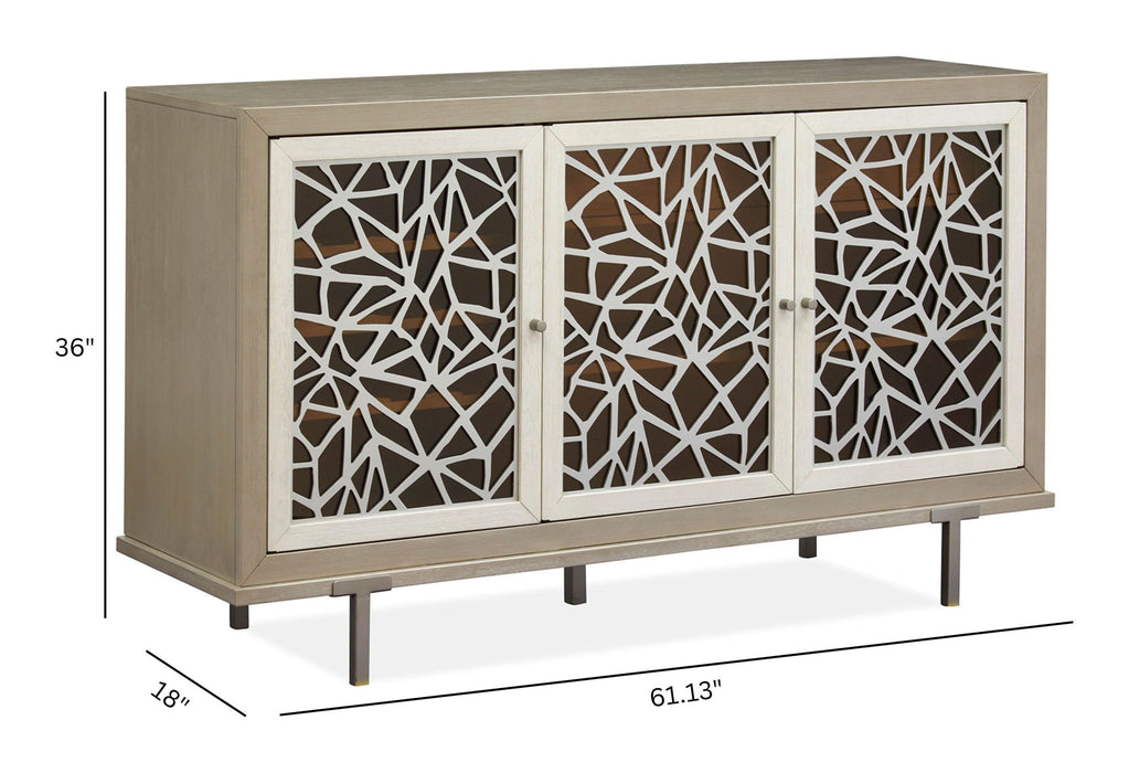 Lenox - Server - Warm Silver Magnussen Furniture