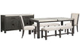 Plum Creek - 6 Piece Rectangular Dining Table Set Magnussen Furniture