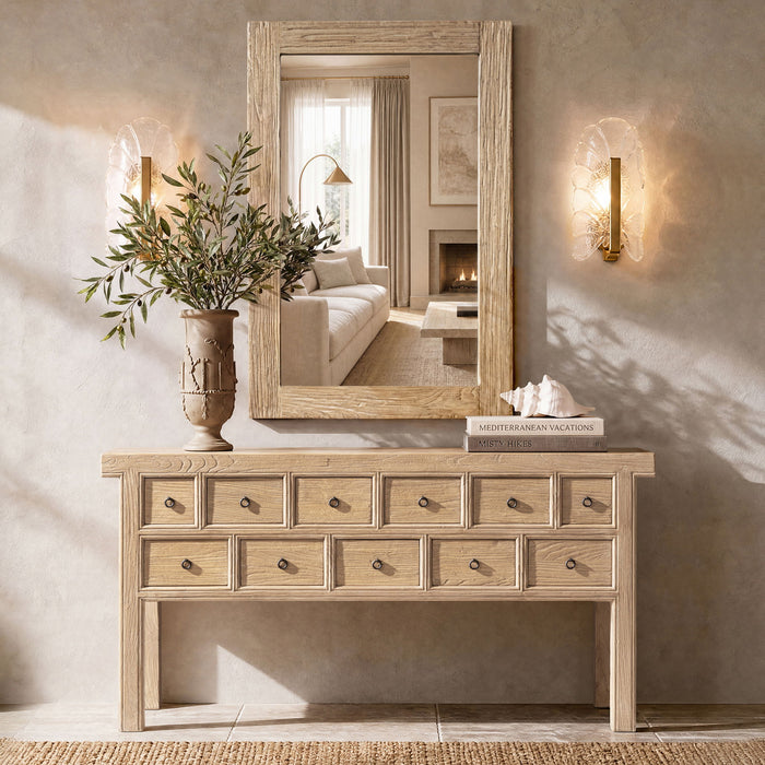 Langford - Wall Mirror - Light Brown Jennifer Taylor Home