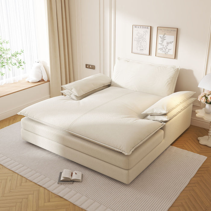 Modern Oversized Double Chaise Lounge Chair Home Essentials