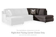 Lentiz - RAF Corner Chaise - Onyx Signature Design by Ashley®