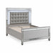 3 Piece Bedroom Set, Sleek Modern Bed With LED Nightstands Home Essentials
