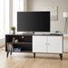 Amidon - TV Stand, With 2 Storage Shelves And 1 Cabinet US Pride