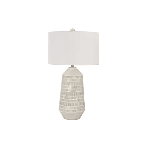 Contemporary Lighting, Table Lamp, Ceramic - Cream 8th Street