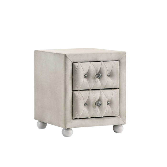 Reggie - Nightstand - Beige Acme