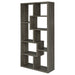 8 Shelf Geometric Bookcase Furniture Max