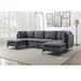Upholstered Modular Sectional & Tall Legs Home Essentials