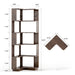 L-Shaped Design Corner Bookshelf Home Essentials