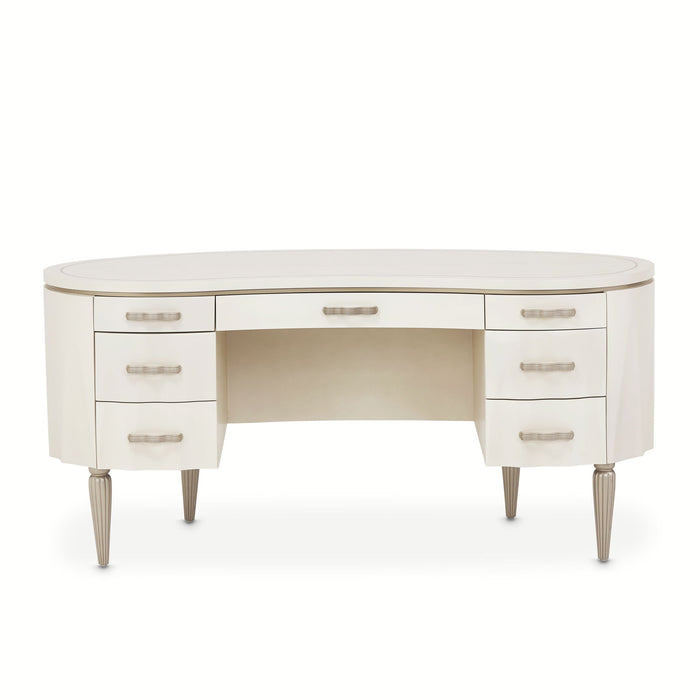 London Place - Desk - Creamy Pearl Michael Amini