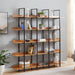 Vintage Industrial 5 Tier Open Bookcase Hearth and Haven