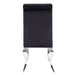 Fabiola - Side Chair (Set of 2) - Black Fabric & Stainless Steel ACME