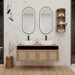 Bathroom Vanity With Art Sink And Storage Rack, Float Mounting Design Home Essentials