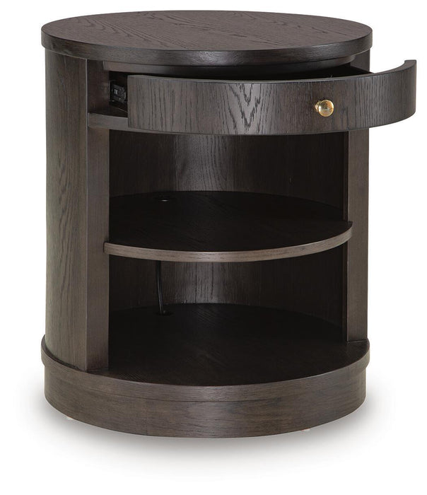 Leighmour - Accent Table - Dark Brown Signature Design by Ashley®