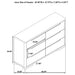 Mirador - 6 Drawer Bedroom Dresser - Natural Furniture Max