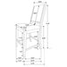 Allen - Upholstered Counter Chair (Set of 2) - Oak Furniture Max