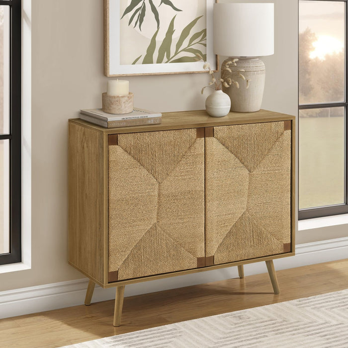 Accent Chest, 2 Door Cabinet, Storage Furniture - Walnut 8th Street