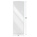 LED Full Length Mirror With Frosted Edge Lighting, 3 Color Temperatures Daily Nest