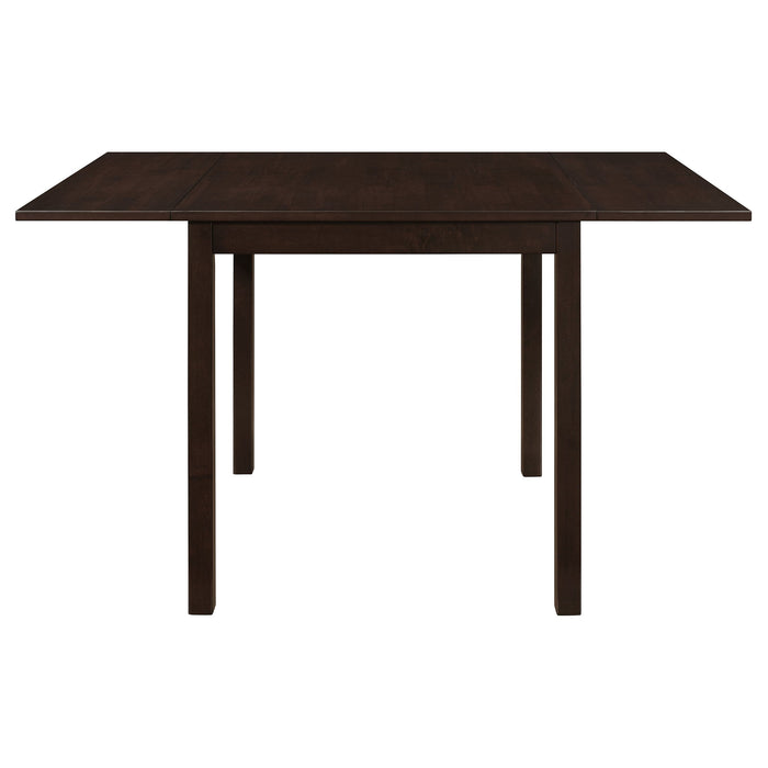 Dining Table With Drop Extension Leaf Table With Foldable Ends For Compact Spaces - Brown Furniture Max