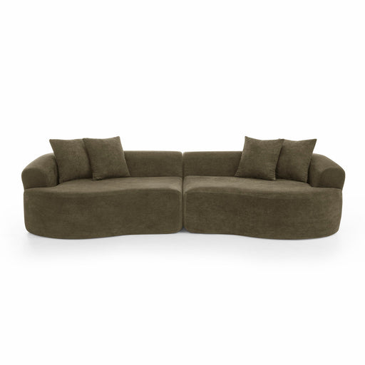 4 Seater Curved Cloud Sectional Sofa Home Essentials