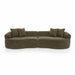 4 Seater Curved Cloud Sectional Sofa Home Essentials
