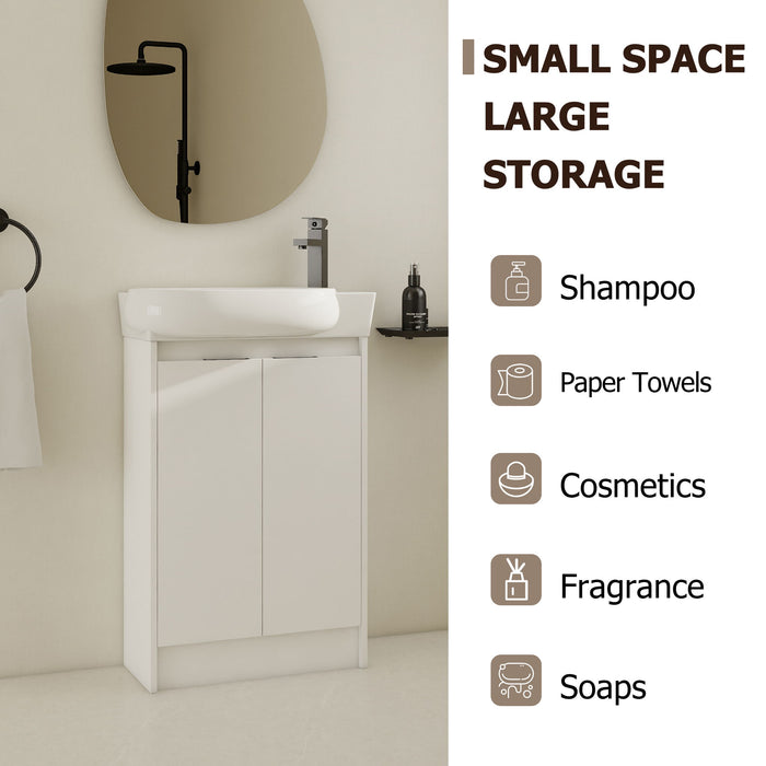 Freestanding Bathroom Vanity & Sink, Soft Close Doors Home Essentials