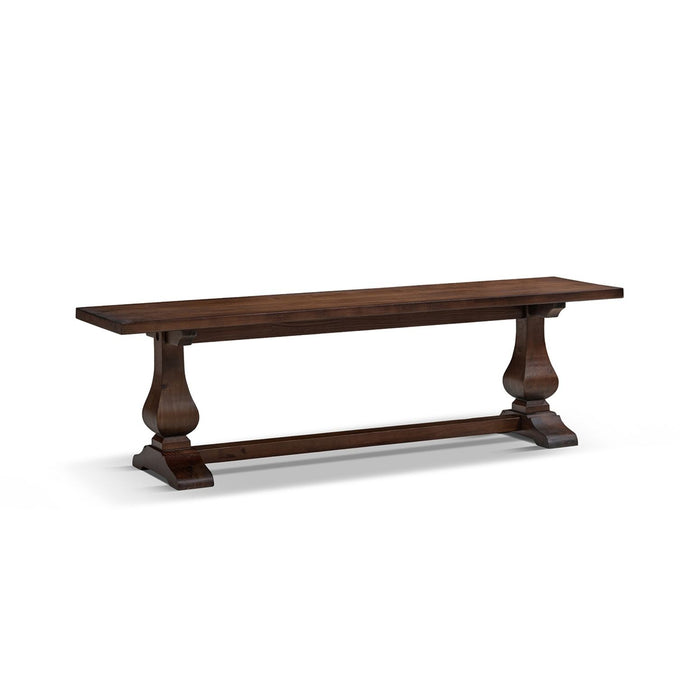 Whitmore - Trestle Dining Bench - Dark Brown Jennifer Taylor Home