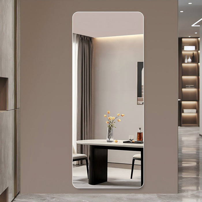 Full Body Round Corner Mirror For Living Room Daily Nest