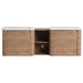 Wall Mounted Bathroom Vanity With Sink And Storage Shelves, Soft Close Doors Home Essentials