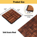 Interlocking Deck Tiles Checker Pattern, Square Acacia Hardwood Outdoor Flooring For Patio, Bancony, Pool Side Daily Nest
