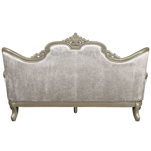 Libertee - Sofa With 5 Pillows - Beige Fabric & Champagne ACME