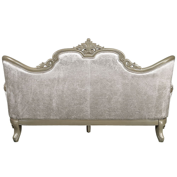 Libertee - Sofa With 5 Pillows - Beige Fabric & Champagne ACME
