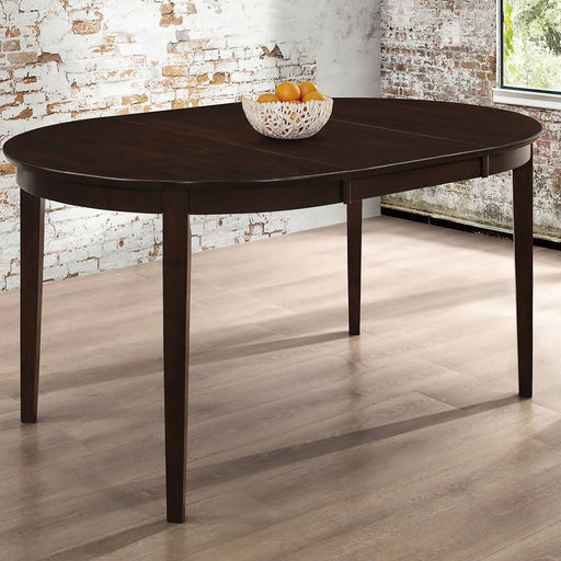 Elmira - Oval Dining Table With Leaf Extension - Brown Furniture Max