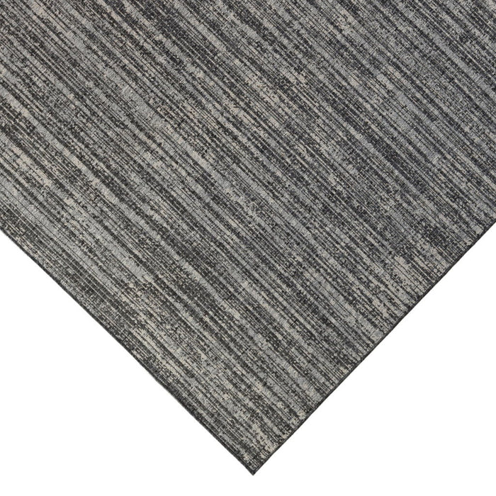 8' X 10' Striped Stain Resistant Outdoor / Indoor Area Rug - Brown / Ivory