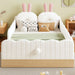 Platform Bed With Animal Pillows And Storage Bags Dreamland