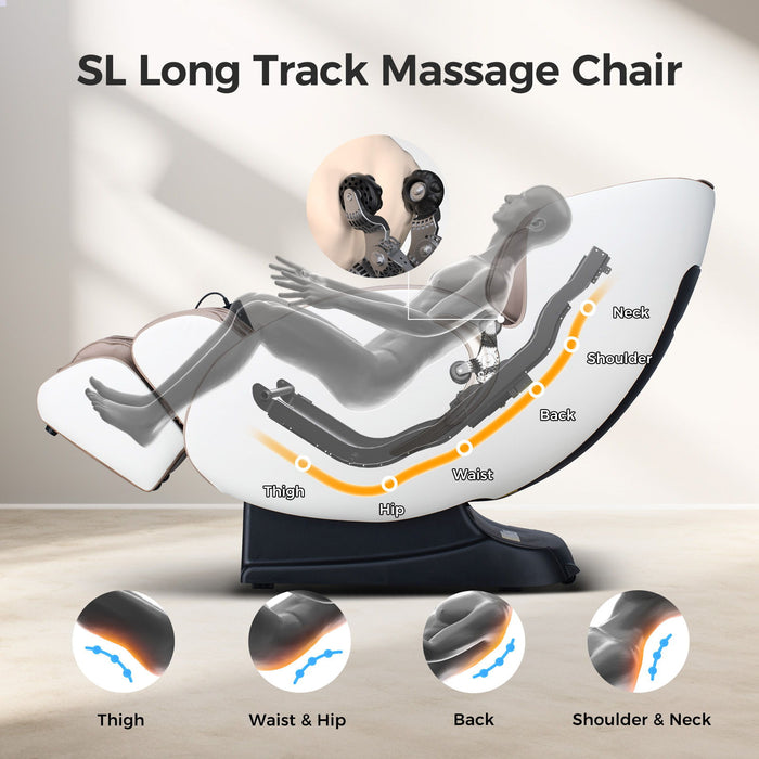 Bosscare - 3D Zero Gravity Massage Chair, Full Body Shiatsu Recliner With App Daily Nest
