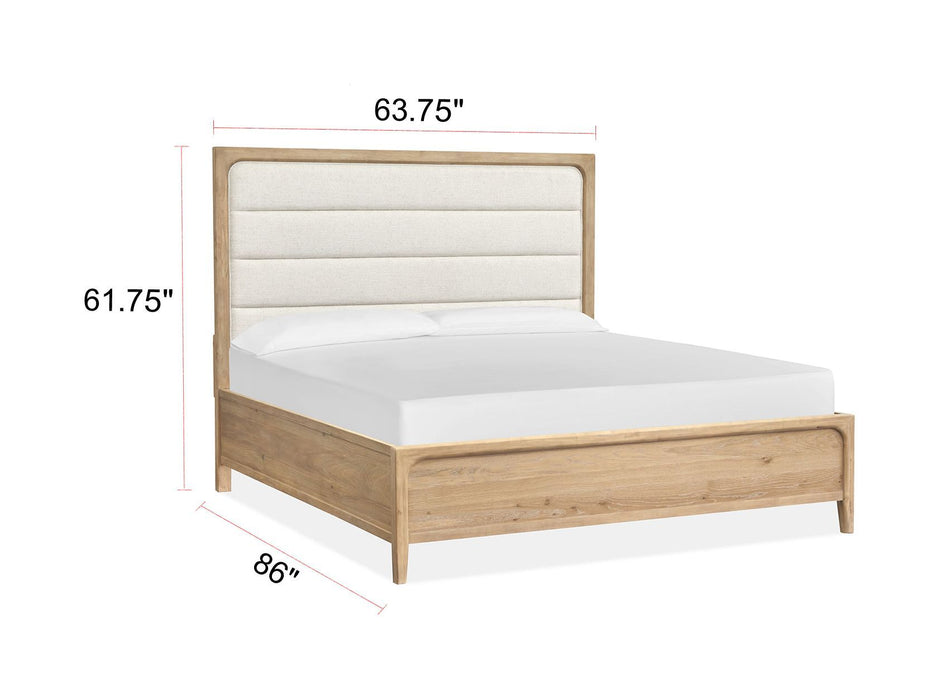 Somerset - Complete Panel Bed With Upholstered Headboard Magnussen Furniture