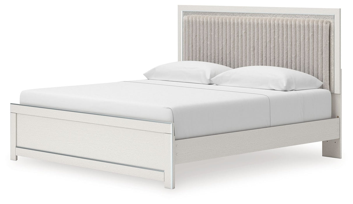 Zuraleus - Upholstered Panel Platform Bed With Roll Slats Signature Design by Ashley®