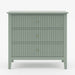 Fluted 3 Drawer Nightstand With Soft Close Slides Home Essentials
