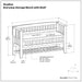Acadian - Entryway Storage Bench With Shelf - Brown Simpli-Home