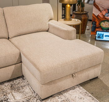 Stringer - RAF Corner Chaise With Storage - Sand Signature Design by Ashley®