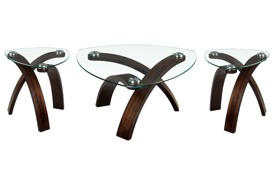 Allure - Pie Shaped Cocktail Table Set Magnussen Furniture