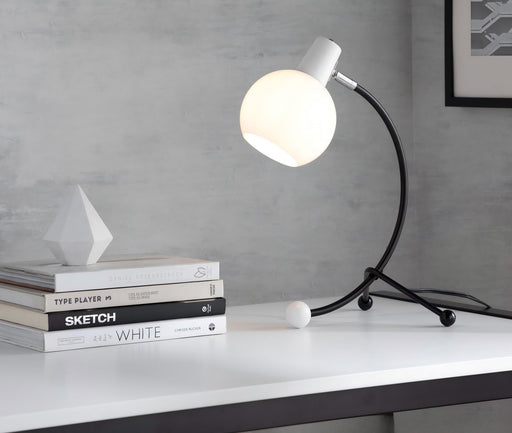 Eileen - Contemporary Task Lamp - Black / White Lumi Source