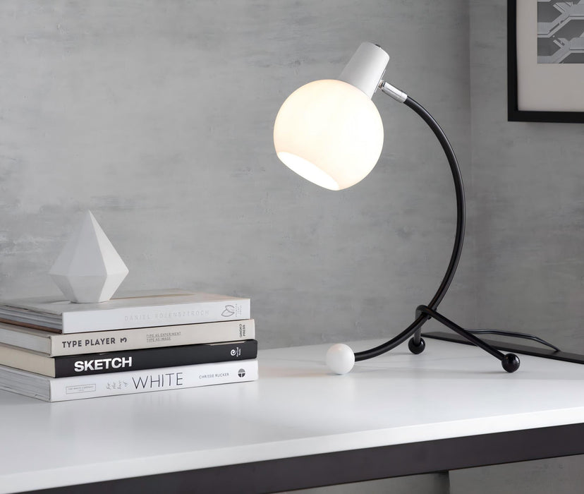 Eileen - Contemporary Task Lamp - Black / White Lumi Source