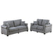 Contemporary 2 Piece Sofa Set With Matching Pillows Home Essentials