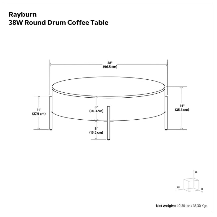 Rayburn - Drum Table Simpli-Home