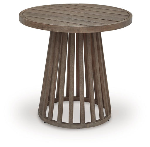 Joy Lagoon - Outdoor Chairs With Cushions/Table (Set of 3) - Beige Signature Design by Ashley®