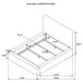 Tall Headboard Panel Bed With Padded Headboard Furniture Max