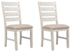 Skempton - Dining UPH Side Chair (Set of 2) - White Signature Design by Ashley®