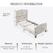 Platform Bed Frame With Tall Headboard And High Footboard Home Essentials