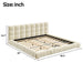 Upholstered Platform Bed Frame With Tufted Headboard Dreamland